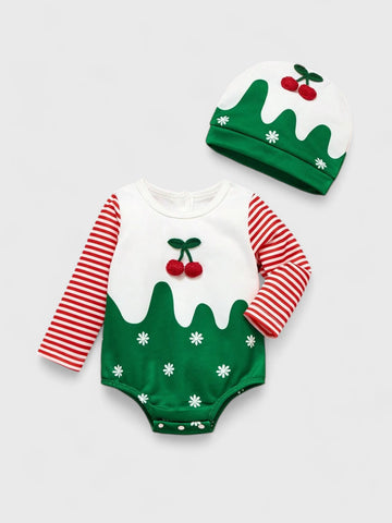 2 Pcs Baby Bundt Cake Bodysuit