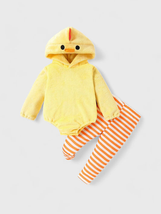 2 Pcs Baby Chick Bodysuit and Leggings