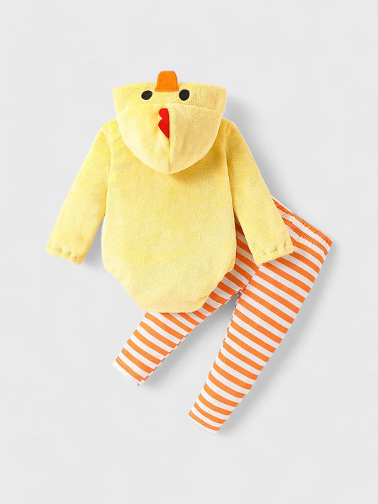 2 Pcs Baby Chick Bodysuit and Leggings