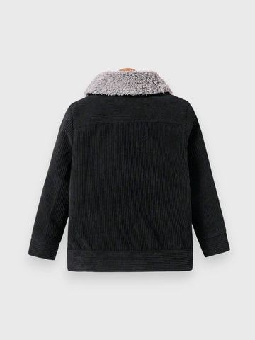 Baby Boy Girl Corduroy Sherpa Lined Jacket