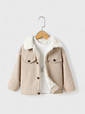 Baby Boy Corduroy Sherpa Lined Jacket