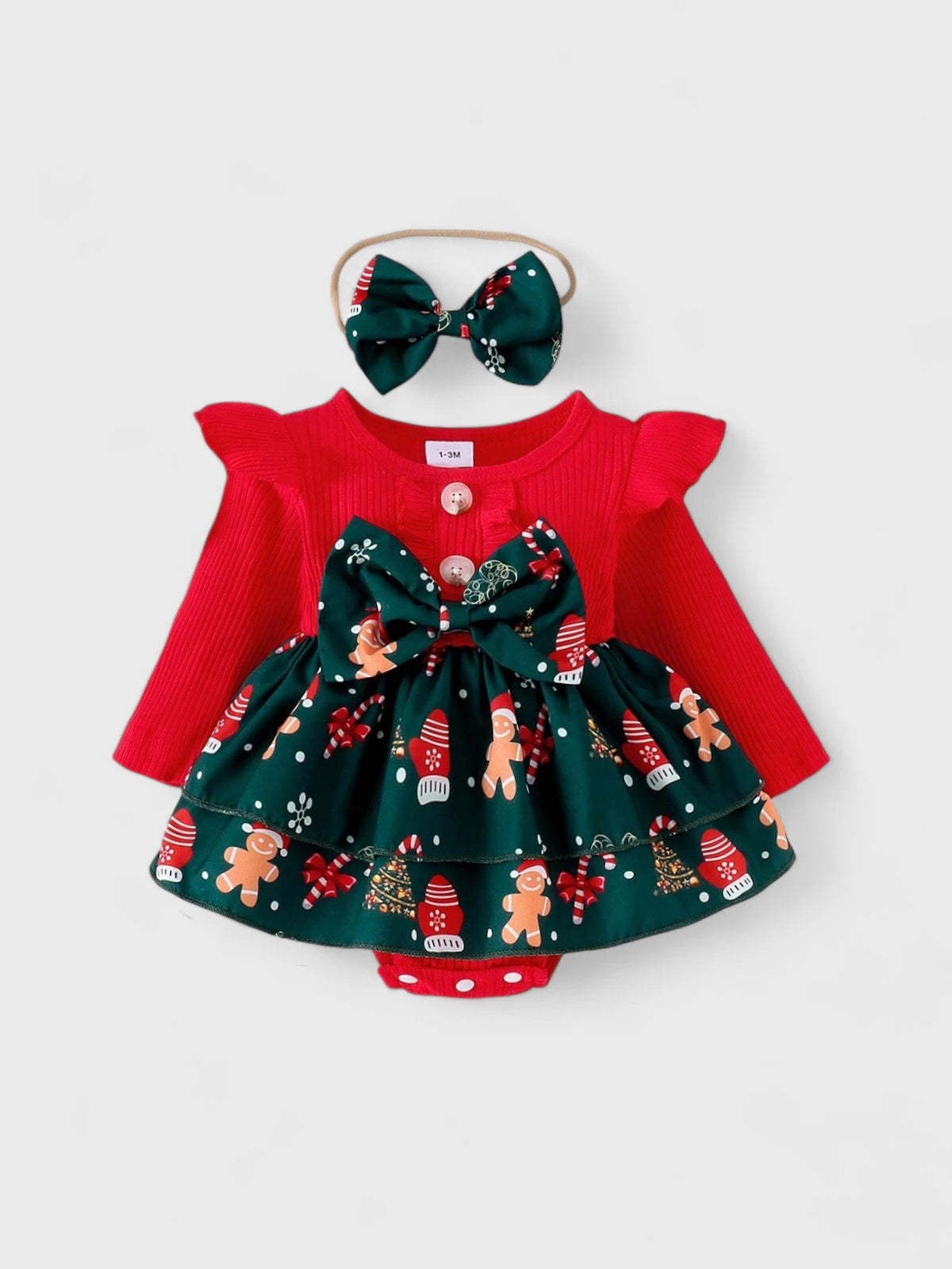 2 Pcs Baby Girl Christmas Dress