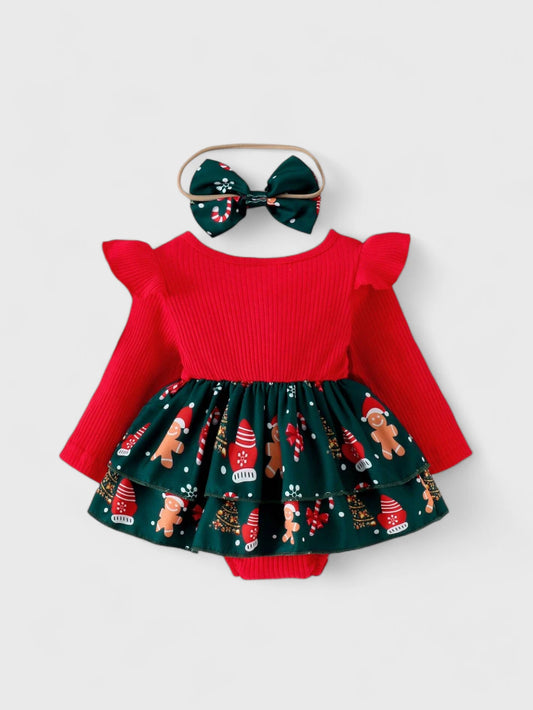 2 Pcs Baby Girl Christmas Dress