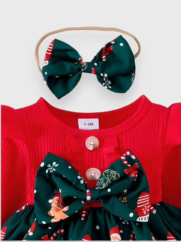 2 Pcs Baby Girl Christmas Dress