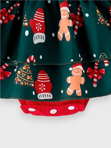 2 Pcs Baby Girl Christmas Dress