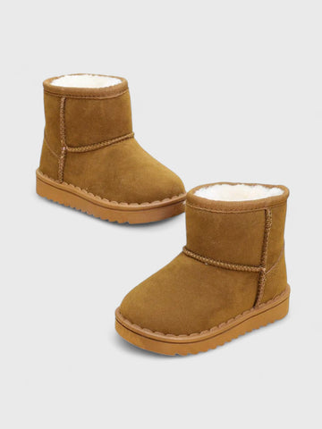 Toddler Baby Suede Fur lined Boots