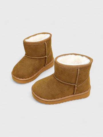 Toddler Baby Suede Fur lined Boots