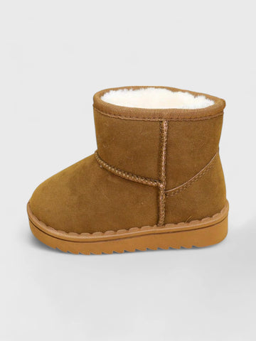 Toddler Baby Suede Fur lined Boots