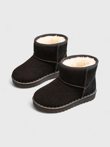 Toddler Baby Suede Fur lined Boots