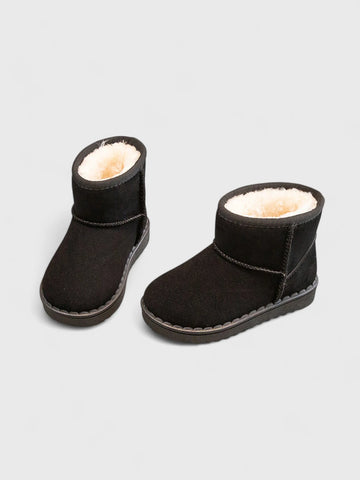 Toddler Baby Suede Fur lined Boots