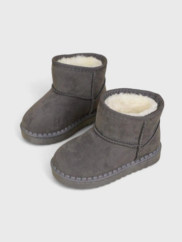 Toddler Baby Suede Fur lined Boots