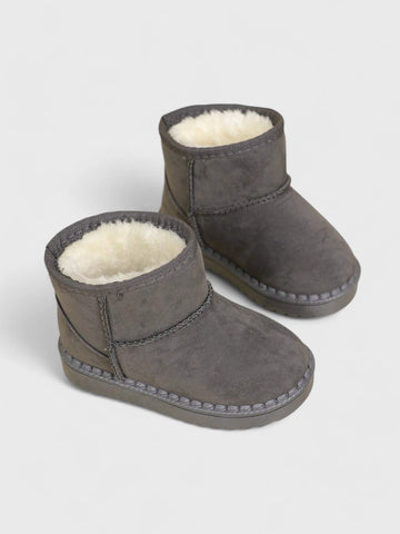 Toddler Baby Suede Fur lined Boots