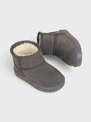 Toddler Baby Suede Fur lined Boots