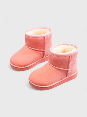 Toddler Baby Suede Fur lined Boots