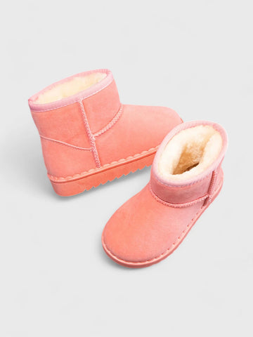 Toddler Baby Suede Fur lined Boots