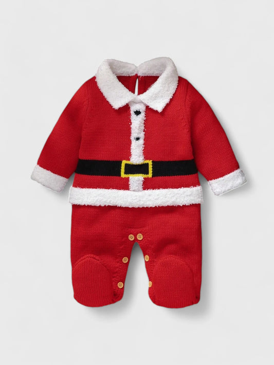 Infant Baby Knit Santa Footies