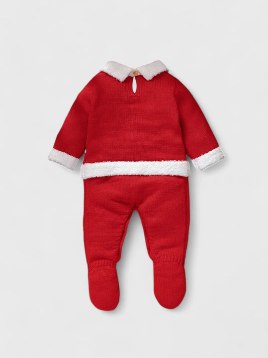 Infant Baby Knit Santa Footies