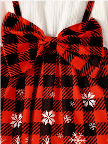 Baby Girl 2 in 1 Buffalo Plaid Dress with Headband