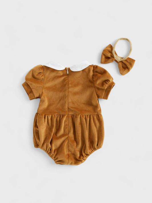 2 Pc Baby Girl Gingerbread Bodysuit