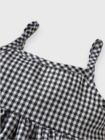 2 pc Baby Girl Gingham Bodysuit Dress