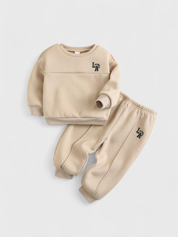 2 Pc Baby LA Crew Neck Sweat Suit