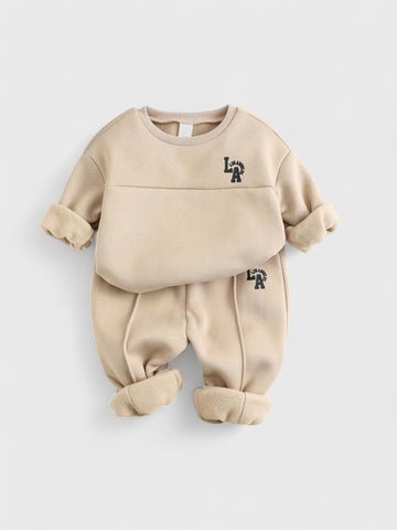 2 Pc Baby LA Crew Neck Sweat Suit