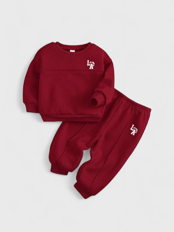 2 Pc Baby LA Crew Neck Sweat Suit