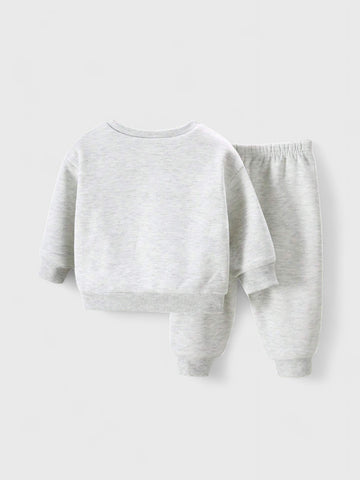 2 Pc Baby LA Crew Neck Sweat Suit