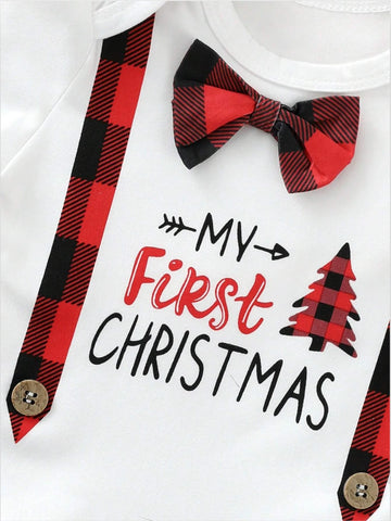 Baby Boy First Christmas Set