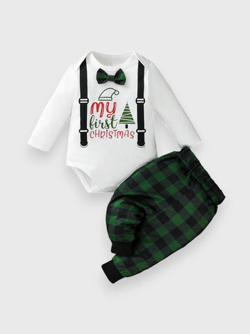 Baby Boy First Christmas Set