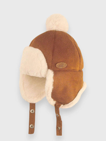 Baby Faux Suede Aviator Hat