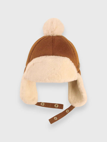 Baby Faux Suede Aviator Hat