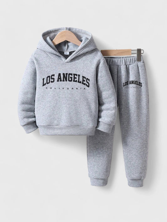 2 Pc Boys LA Fleece Hoodies and Joggers