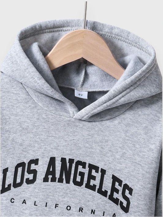 2 Pc Boys LA Fleece Hoodies and Joggers