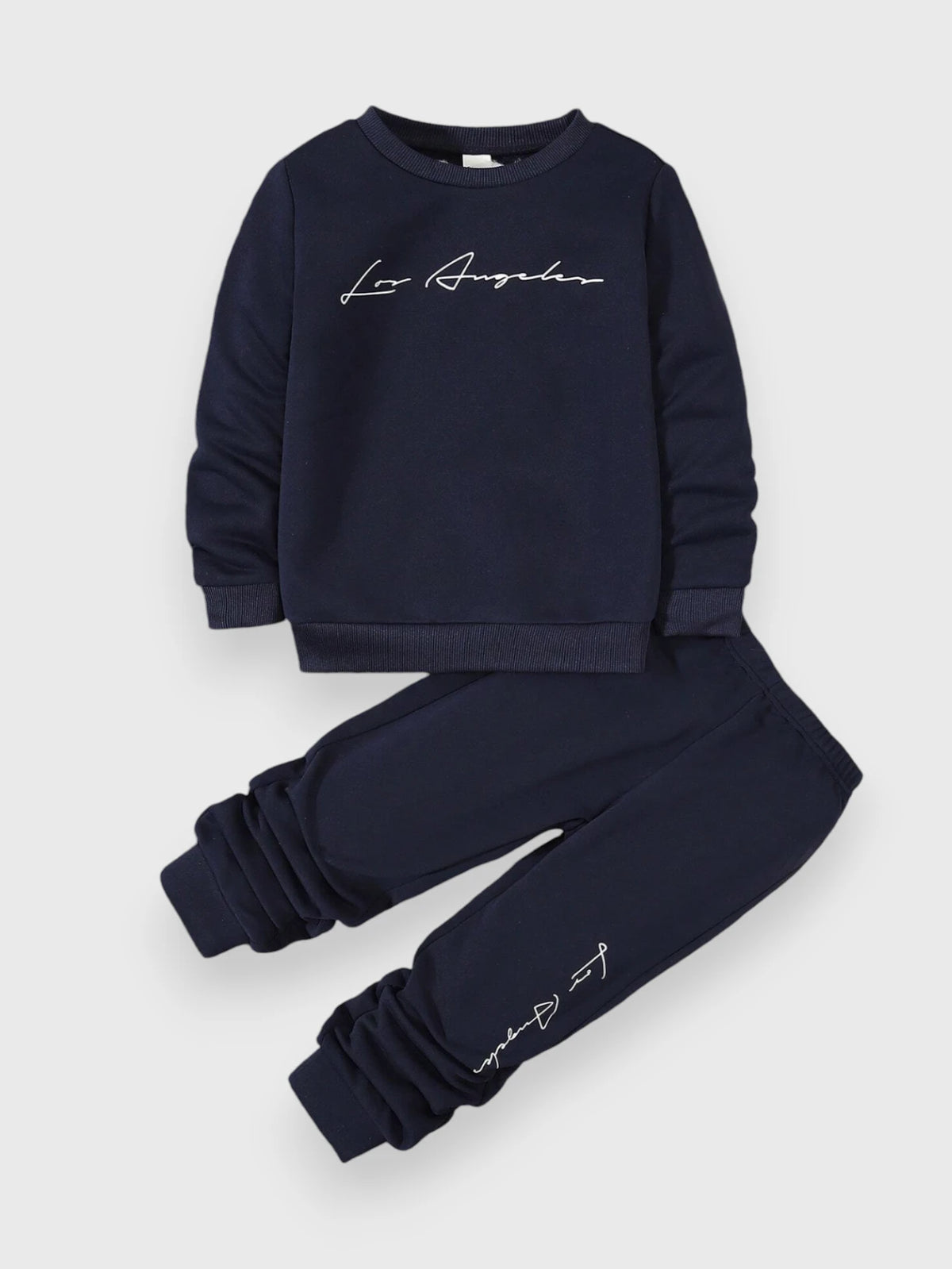 2 Pc Boys LA Script Sweat Set