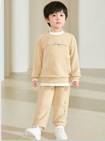 2 Pc Boys LA Script Sweat Set