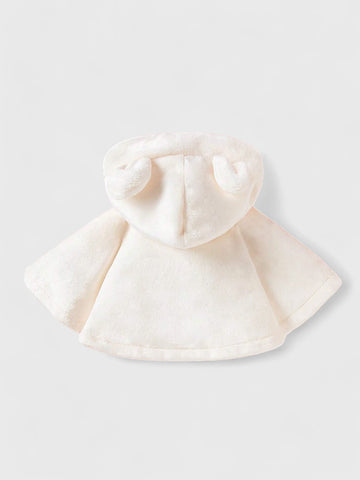 Baby Girl Velvet Plush Ear Capelet