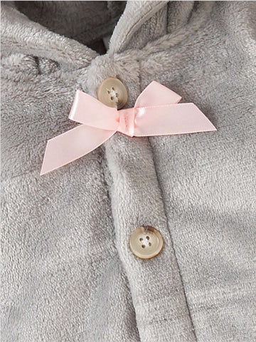 Baby Girl Velvet Plush Ear Capelet