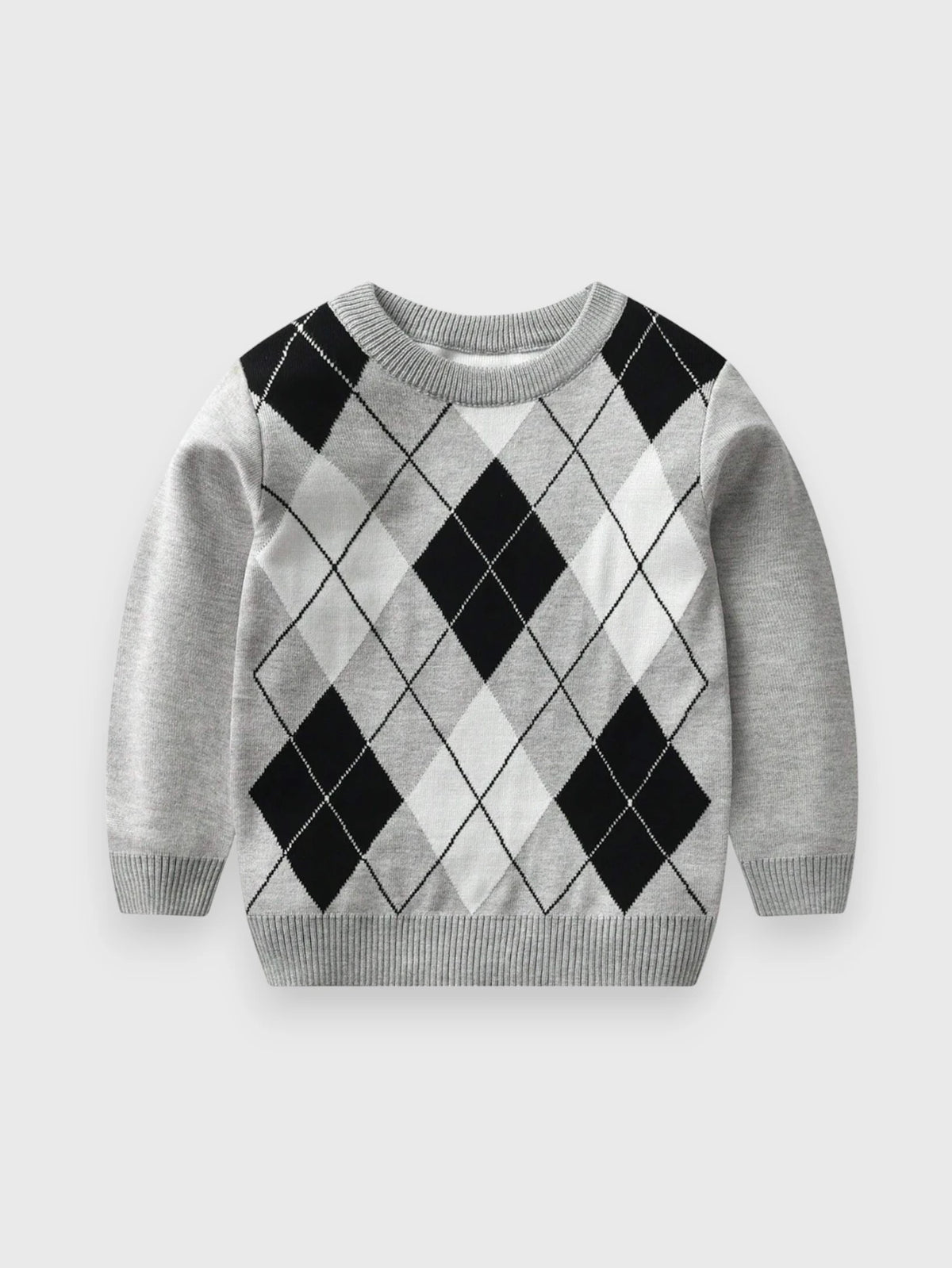 Boys Knit Argyle Sweater