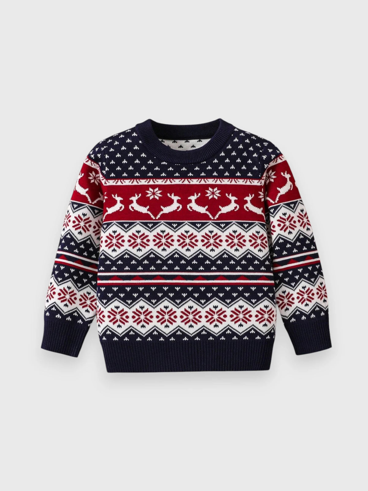 Boys Knit Chevron Christmas Sweater