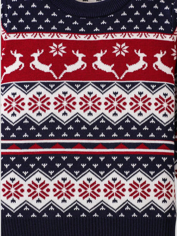 Boys Knit Chevron Christmas Sweater