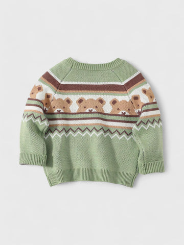 Baby Boy Bear Knitted Sweater