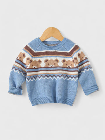 Baby Boy Bear Knitted Sweater