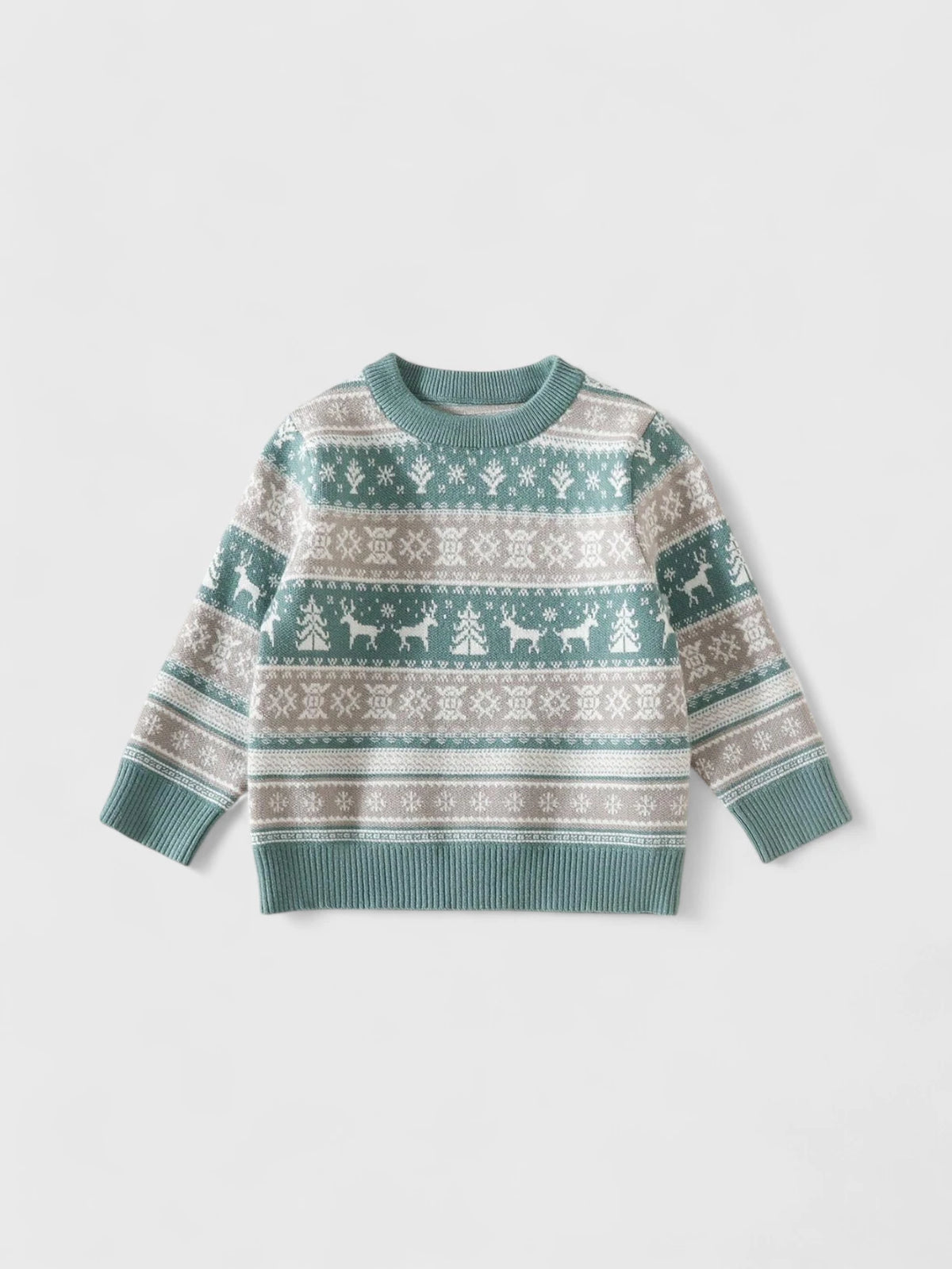 Baby Elk Fair Isle Sweater