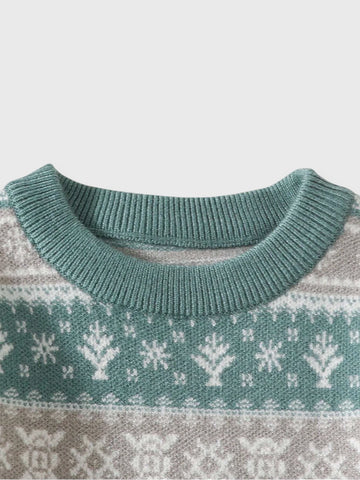 Baby Elk Fair Isle Sweater