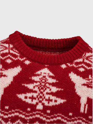 Baby Knit Christmas Pattern Sweater