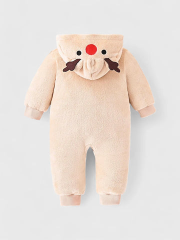 Cozy Baby Reindeer Romper