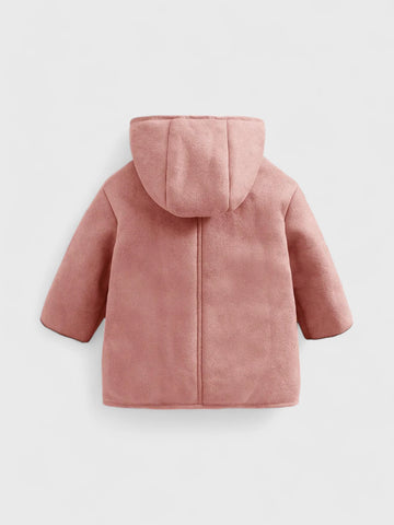 Baby Girl Sherpa Lined Fleece Jacket