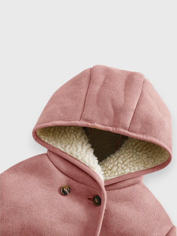 Baby Girl Sherpa Lined Fleece Jacket