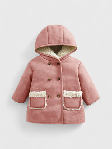 Baby Girl Sherpa Lined Fleece Jacket